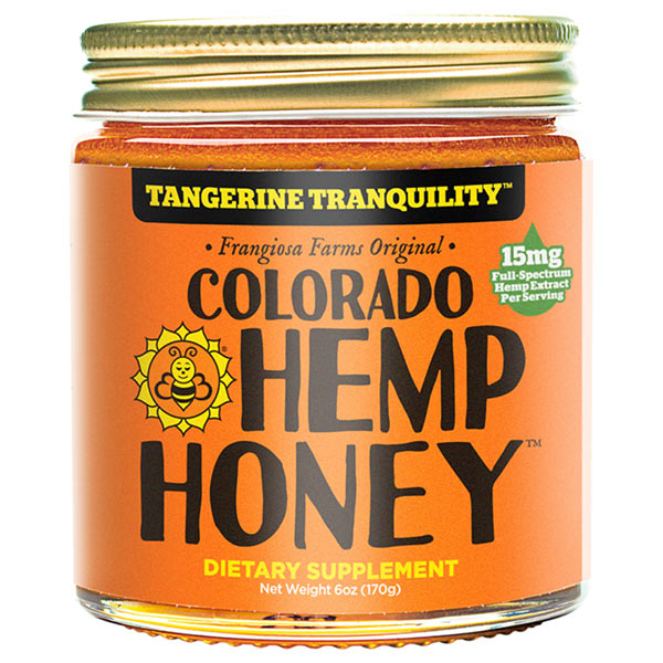 Colorado Hemp Honey Tangerine Tranquility 6oz jar