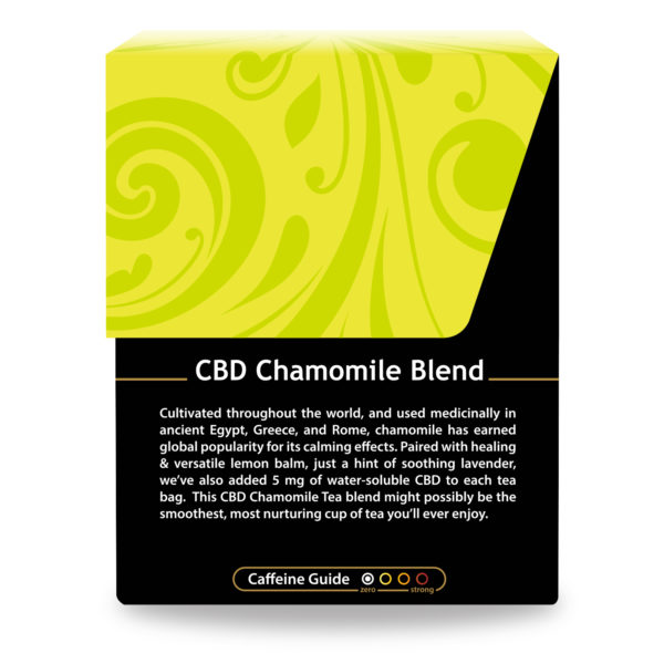 Side of Buddha Teas Chamomile Blend CBD Herbal Tea Box