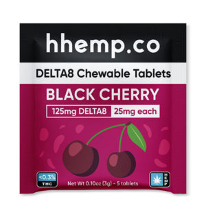 Delta8 Chewable – Black Cherry 125MG