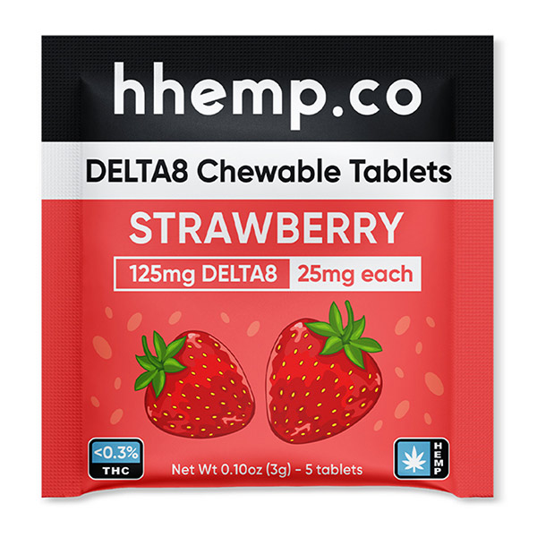 Delta8 Chewable Strawberry 125MG