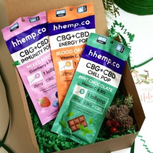 The hhemp CBD+CBG Lollipop Holiday Bundle