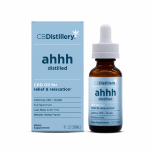 CBDistillery Full Spec 2500mg CBD - Ahhhh Relief and Relax - Tincture