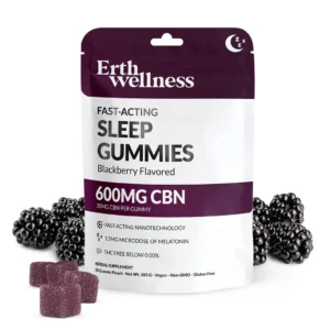 ERTH Wellness Sleep CBN Gummies – THC-Free | Sleepy Blackberry (600mg)