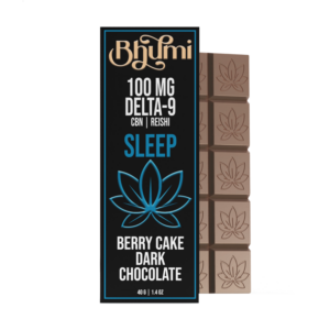 Bhumi D9 CBN Berry Cake Dark Chocolate Bar