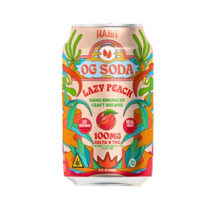 Habit Lazy Peach OG Soda 100mg
